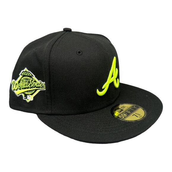 New Era 59Fifty Atlanta Braves 1995 World Series Summer Pop Men's 7 5/8 NWT - Picture 3 of 9